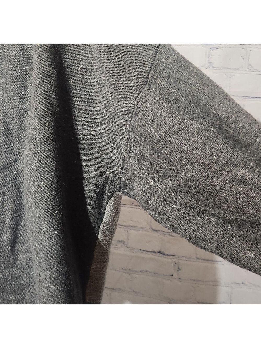 Chaps Oversized  Charcoal Marled Knit Cowlkneck Casual Cozy Sweater - Picture 5 of 6